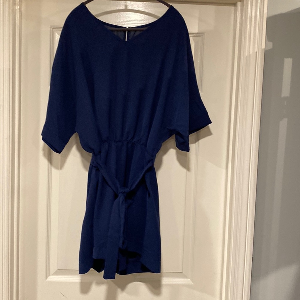 Navy short romper